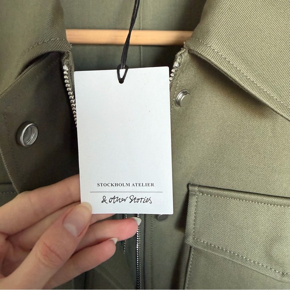 & Other Stories Oversized Drawstring Utility Jacket - Picture 6 of 10